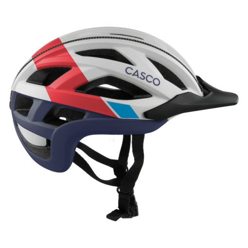 Casco | CUDA Axis Liberty weiss rot blau | Fahrradhelm