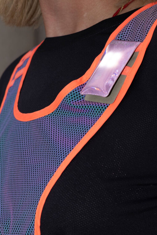GoFluo | Pulse | reflektierendes Set mit zwei Lichtern | Multi coral reflective – Bild 2