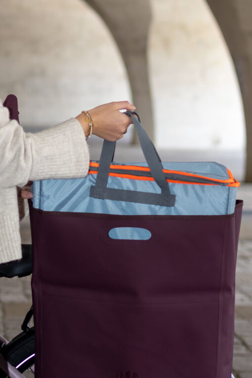 GoFluo | Houston 2.0 | Fahrrad Gepäcktasche | wasserdicht | reflektierend | Burgundy – Bild 5