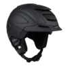 Schwarzer Casco SP-5 Prime Skihelm mit Belüftungsschlitzen und gepolsterten Ohrpads in seitlicher Ansicht.